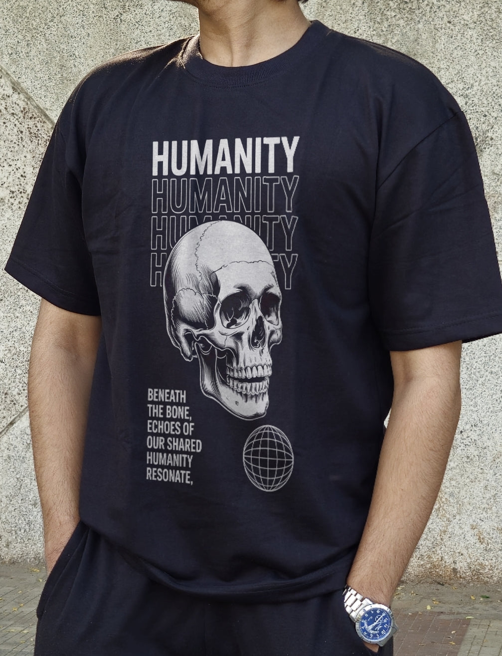 Humanity Graphic Design T-Shirt