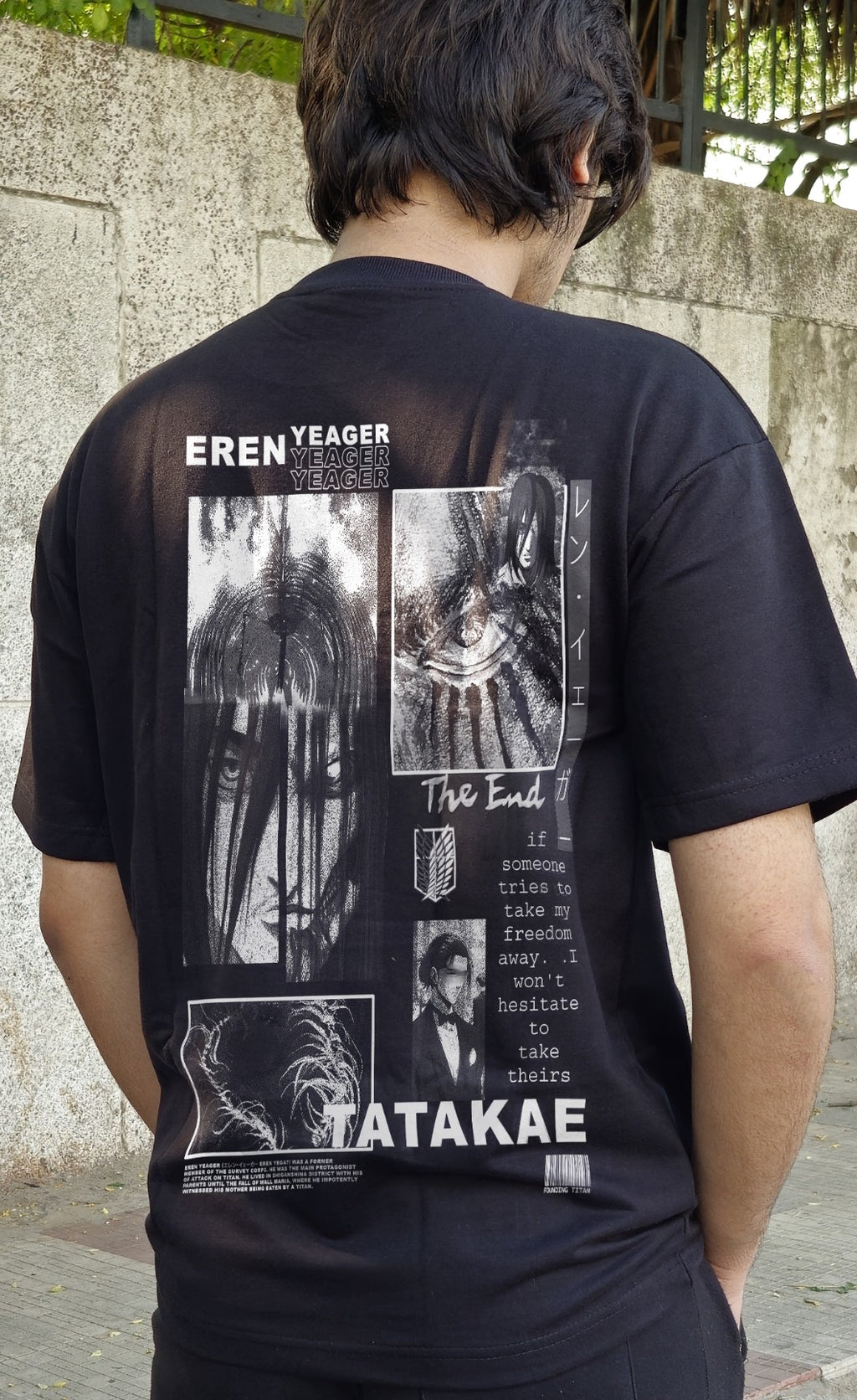 Attack On Titan Graphic Design T-Shirt