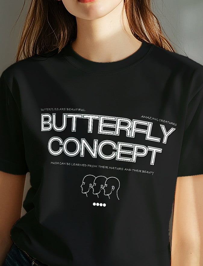 Butterfly Concept Graphic Design T-Shirt