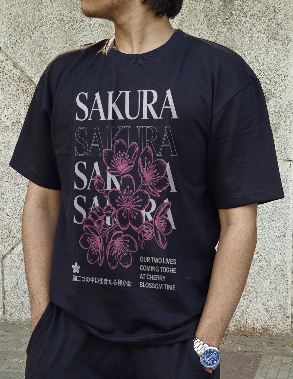 Sakura Graphic Design T-Shirt