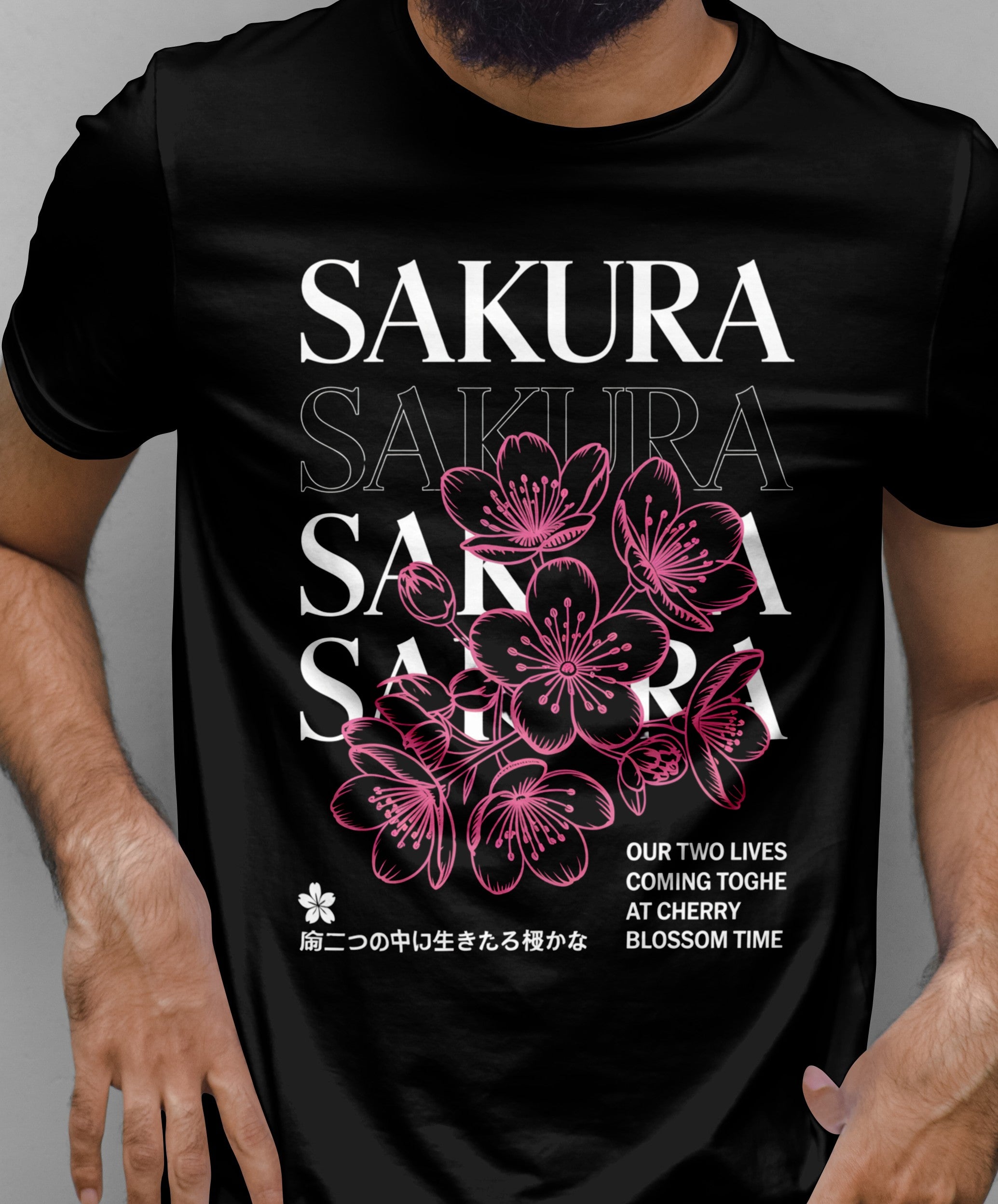Sakura Graphic Design T-Shirt