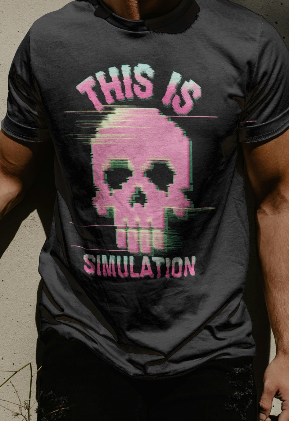 Simulation Graphic Design T-Shirt