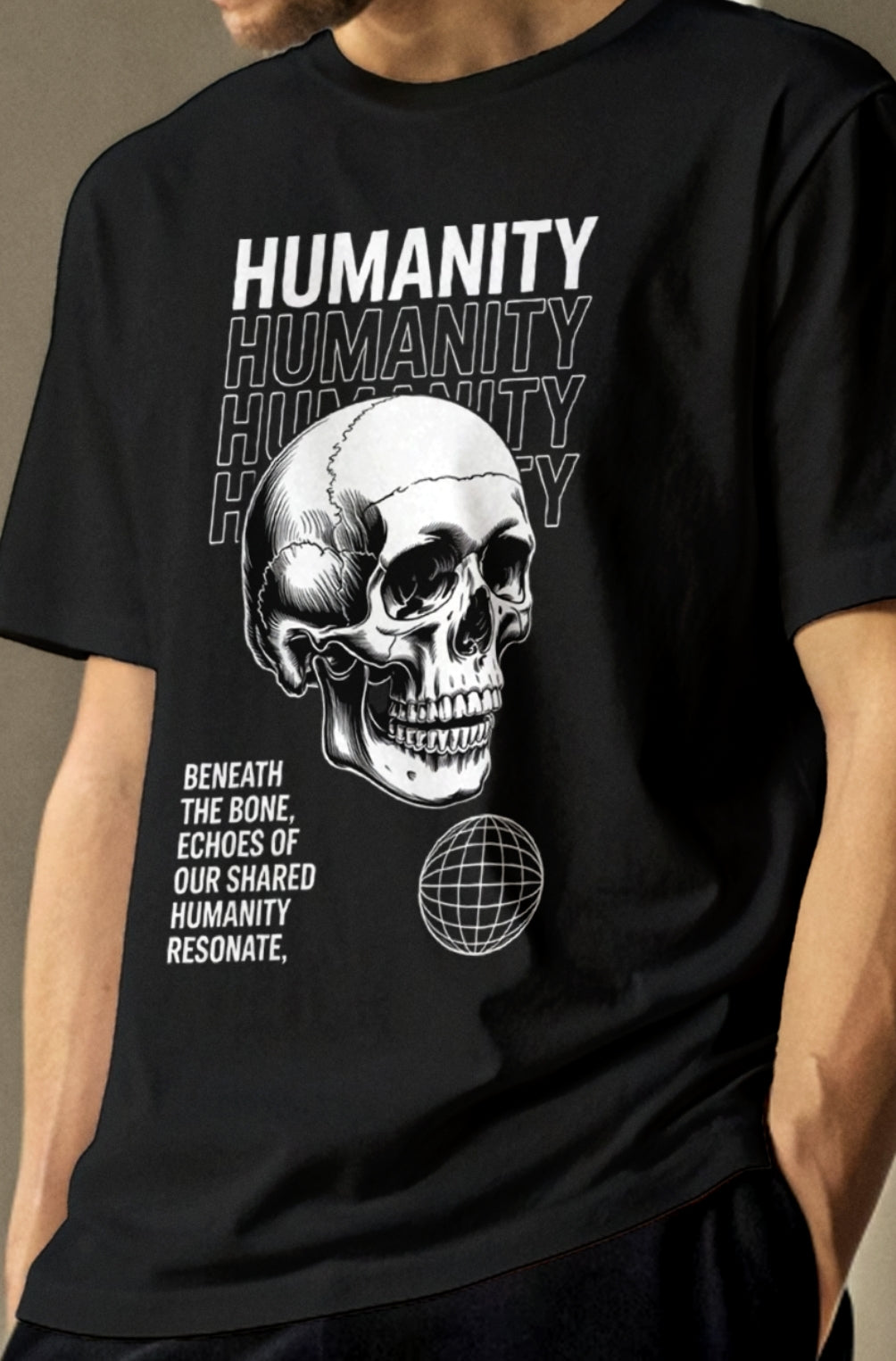 Humanity Graphic Design T-Shirt