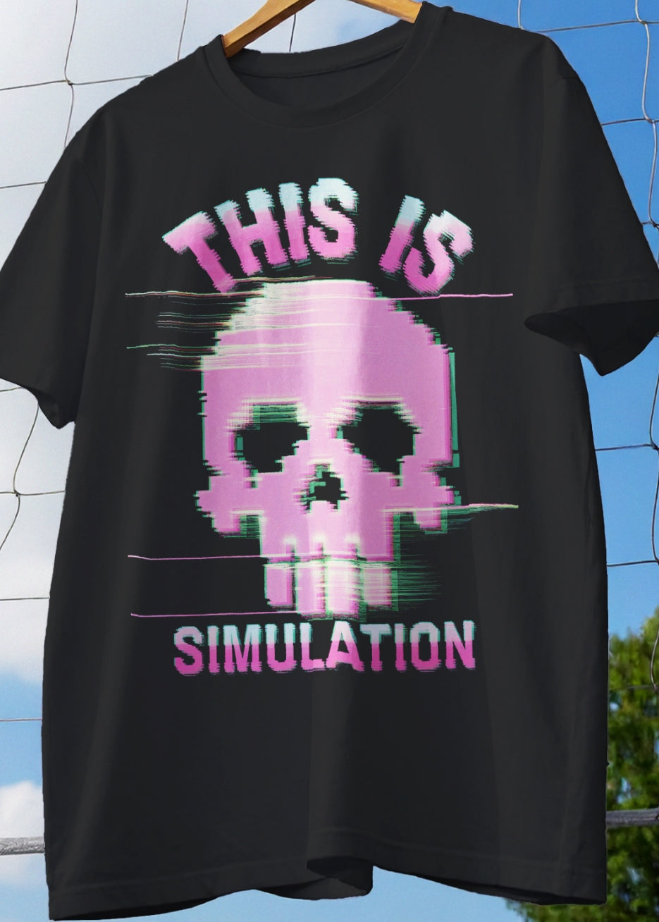 Simulation Graphic Design T-Shirt