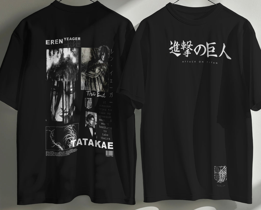 Attack On Titan Graphic Design T-Shirt