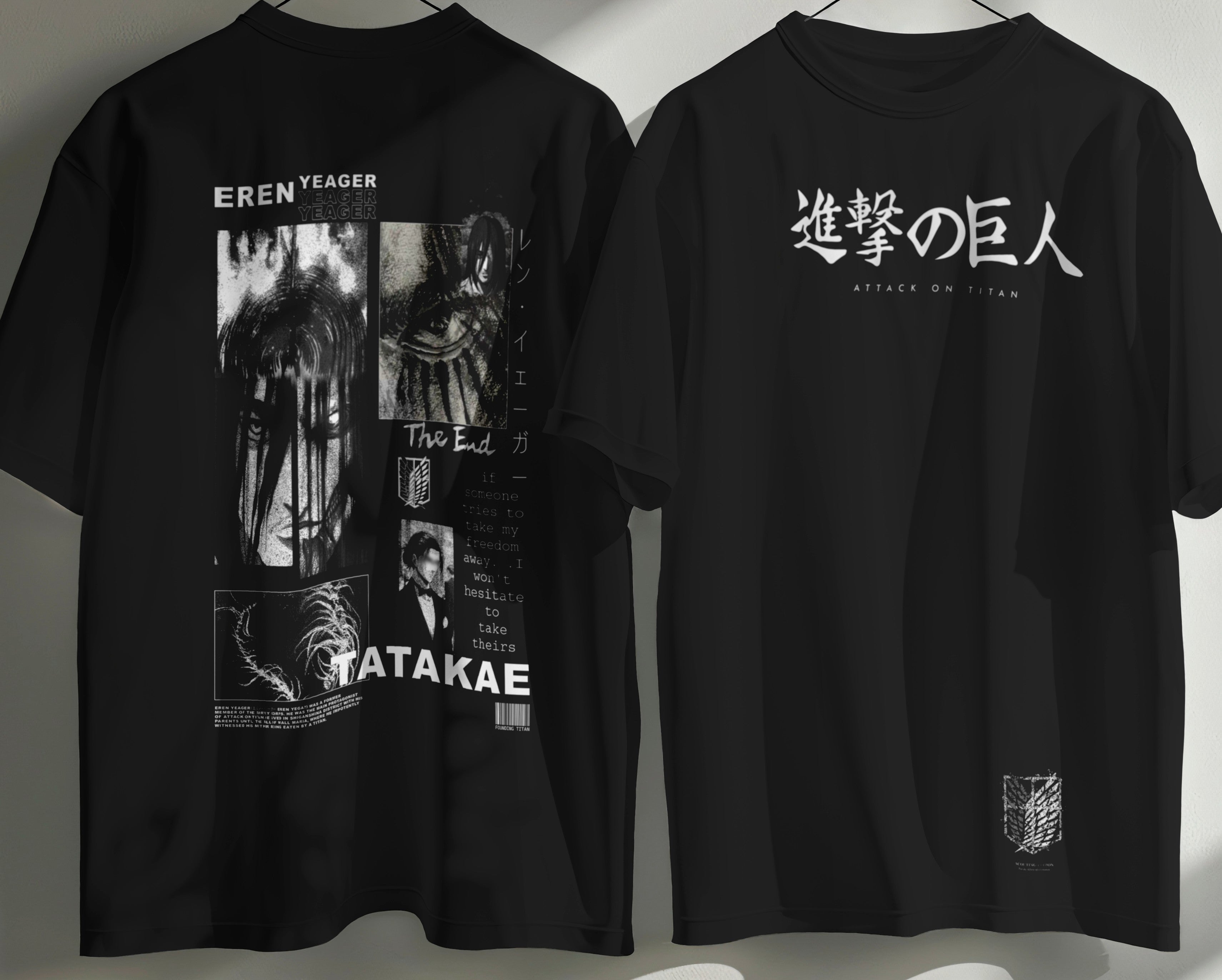 Attack On Titan Graphic Design T-Shirt